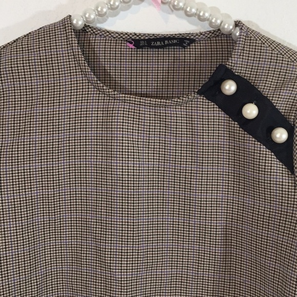 Zara Basic Women’s Career Pearl Top Small - Picture 3 of 9